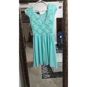 Casual light blue dress